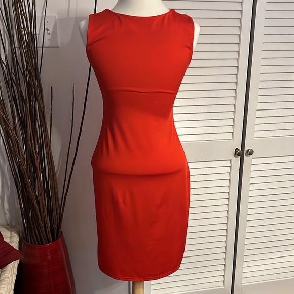 Red stretchy dress - Picture 3 of 4